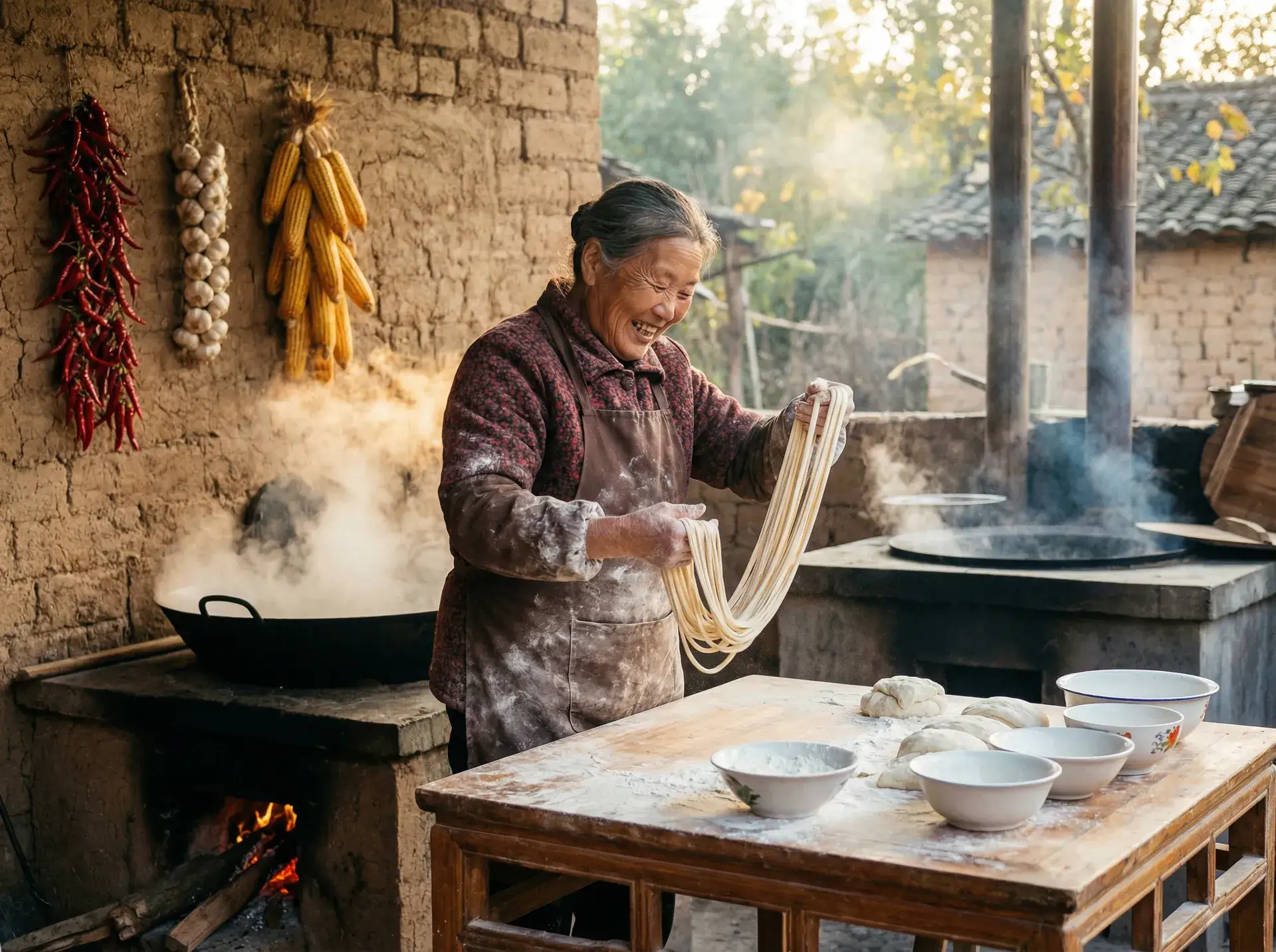 农家大嫂手擀面 - 舌尖上的中国高清版 乡村美食